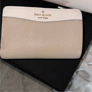 Kate Spade Cream and Tan Wallet
